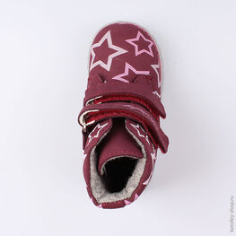 152228-32 Ботинки для девочки бордовый фото №4