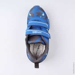 344151-75 Кроссовки с LED-подсветкой для мальчики светло-синий фото №4