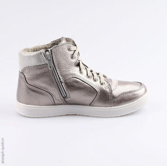 752137-32 Ботинки для девочки серебрист. фото №2
