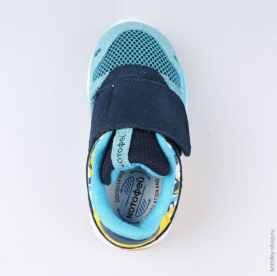 144110-73 Кроссовки с LED-подсветкой на подошве для мальчики син-гол фото №4