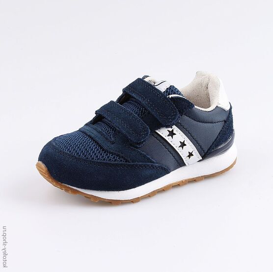 144120-21 Кроссовки на липучках для мальчики светло-синий