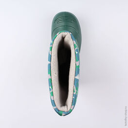 365003-19 Резиновые сапоги для мальчики зеленый фото №4