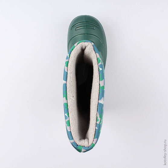 365003-19 Резиновые сапоги для мальчики зеленый фото №4