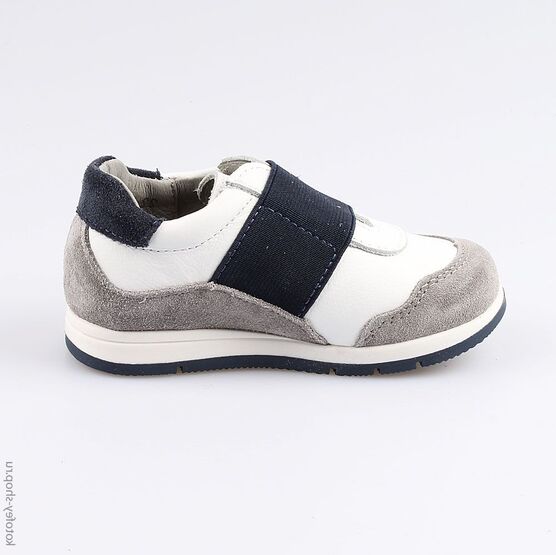 132128-23 Полуботинки для мальчики бел-син-сер фото №2