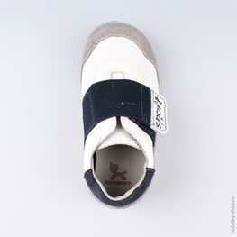 132128-23 Полуботинки для мальчики бел-син-сер фото №4