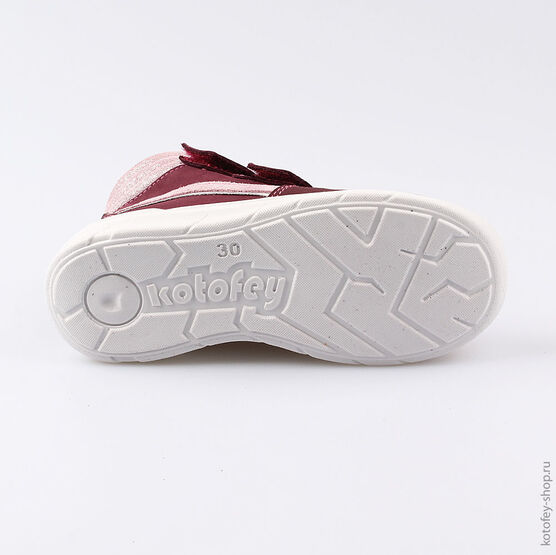 552120-35 Ботинки для девочки бордовый фото №3