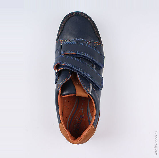 632274-22 Полуботинки для мальчики син-кор фото №4