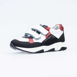 532227-23 Полуботинки для мальчики чер-бел