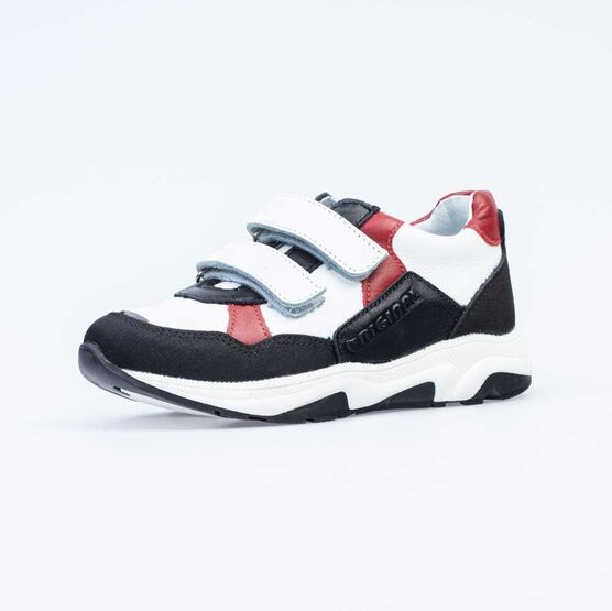 532227-23 Полуботинки для мальчики чер-бел