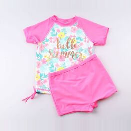 07852015-40 Комплект купальный цветной для девочки разноцветный