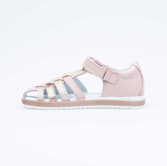 522150-22 Босоножки для девочки кожаные для девочки розовый фото №2
