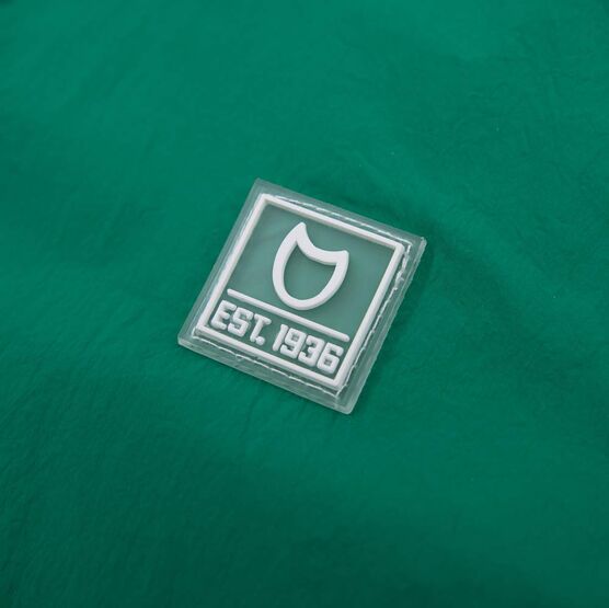 07772002-40 Детская ветровка с капюшоном для мальчики зеленый + черный фото №5