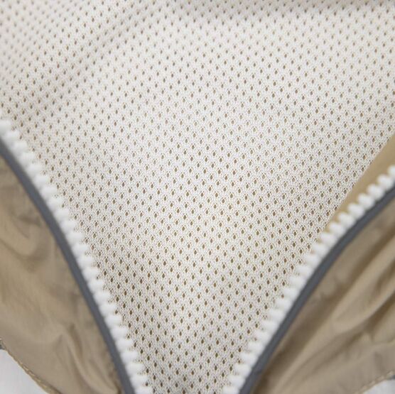 07772002-41 Ветровка с капюшоном для мальчика для мальчики серый + бежевый фото №3