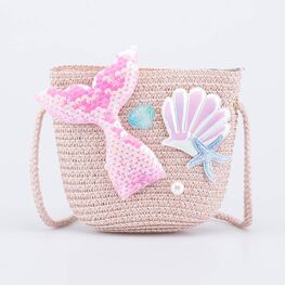 02802353-40 Сумка плетеная детская бежевый для девочки бежевый