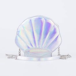 02802354-40 Сумка детская Ракушка серебристый для девочки серебристый