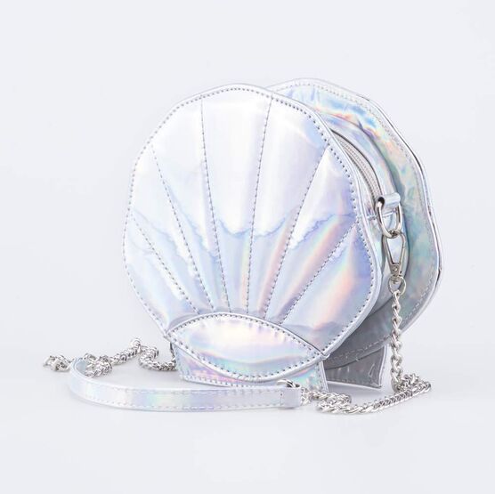 02802354-40 Сумка детская Ракушка серебристый для девочки серебристый фото №2