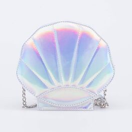 02802354-40 Сумка детская Ракушка серебристый для девочки серебристый фото №3