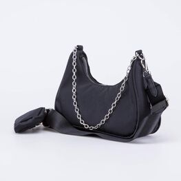 02802356-40 Сумка-багет детская черный для девочки черный фото №2