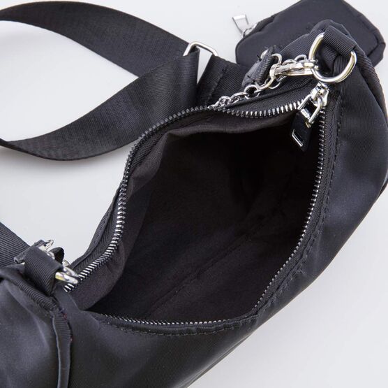 02802356-40 Сумка-багет детская черный для девочки черный фото №4