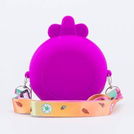 02802357-40 Сумка силиконовая Леденец для девочки белый + фиолетовый фото №3