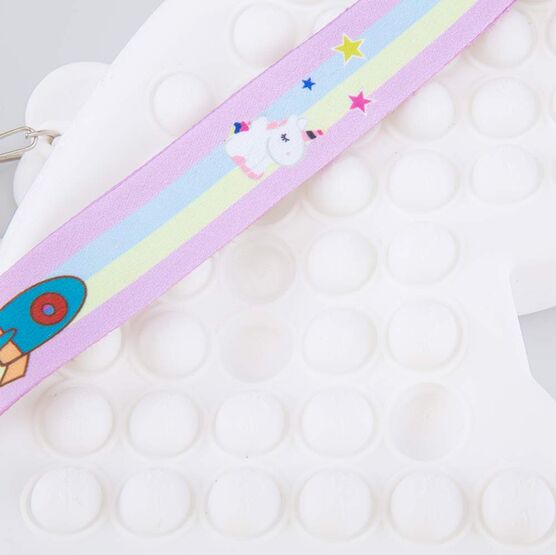 02802358-40 Сумка силиконовая Единорог для девочки белый фото №4