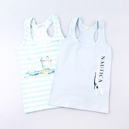 07754005-40 Комплект из 2-х маек, голубой для мальчики голубой