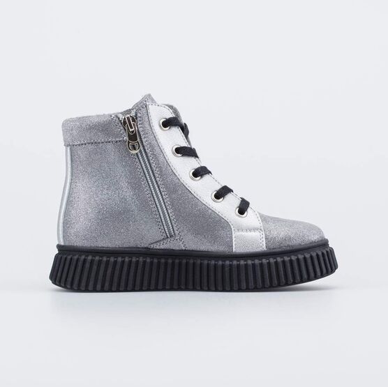 352387-32 Утепленные ботинки для девочки Звездочки для девочки серый фото №2