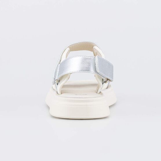 524136-21 Летние сандалии для девочки для девочки бежевый,серебристый фото №5