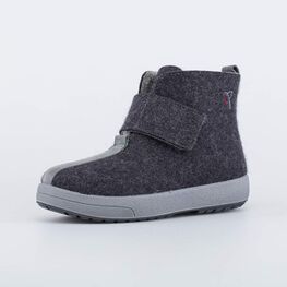 857002-48 Полуботинки на липучке для девочки темно-серый