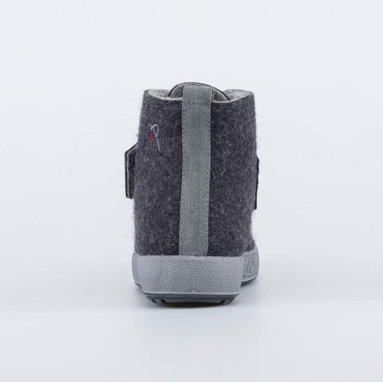857002-48 Полуботинки на липучке для девочки темно-серый фото №5