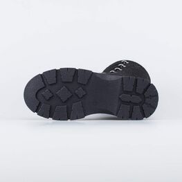 857007-01 Высокие ботинки на шнурках для девочки черный фото №3