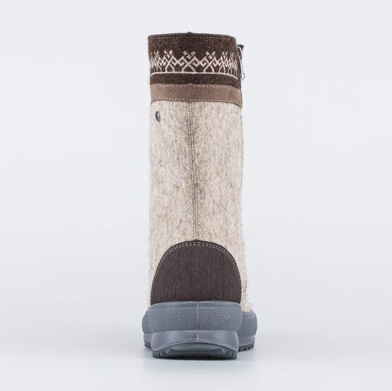 867080-44 Женские валенки на молнии для девочки бежевый фото №5