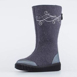 867096-42 Валенки с потайной молнией серый для девочки серый