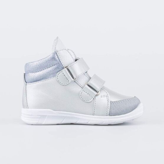 152331-24 Ботинки на липучках для девочки серебрист. фото №2