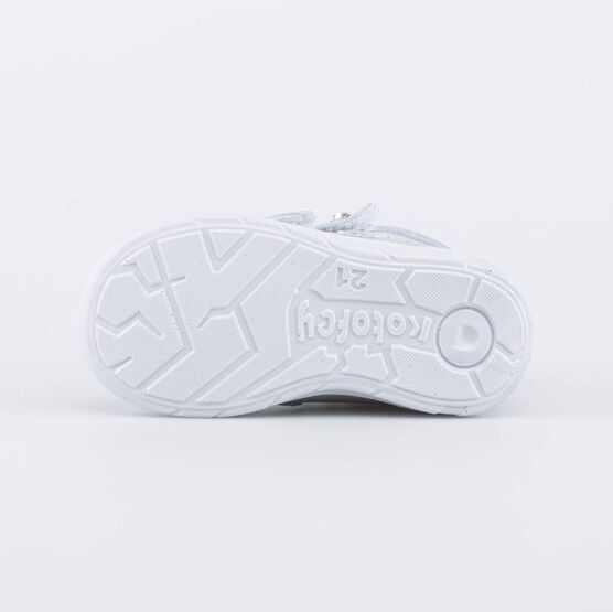 152331-24 Ботинки на липучках для девочки серебрист. фото №3