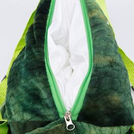 02003081-00 Плюшевый рюкзак Динозавр для мальчики зеленый фото №4