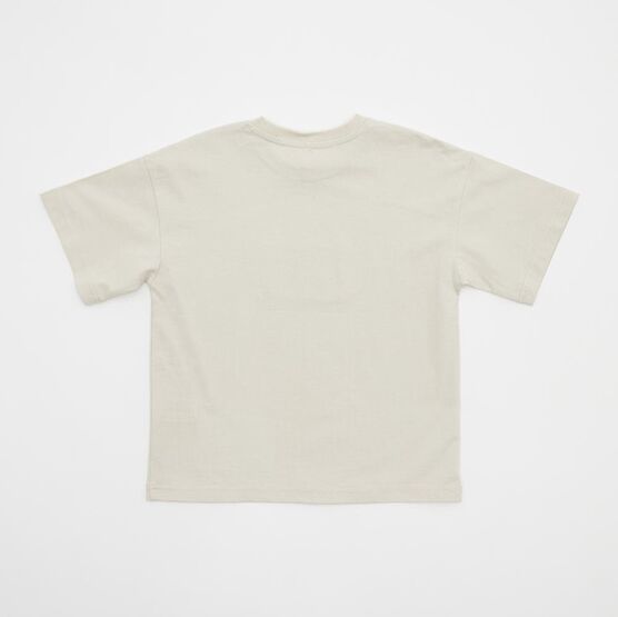 07702079-40 Бежевая футболка с принтом для мальчика для мальчики бежевый фото №2