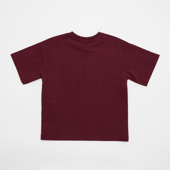 07702080-40 Вишневая футболка с принтом для мальчика для мальчики бордовый фото №2