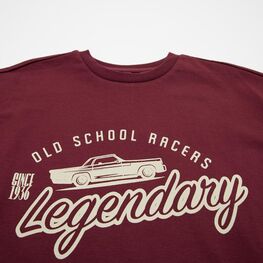 07702080-40 Вишневая футболка с принтом для мальчика для мальчики бордовый фото №3