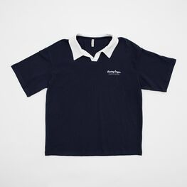 07702081-40 Синяя футболка поло для мальчика для мальчики синий