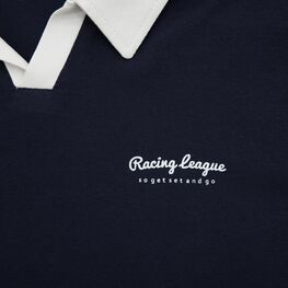 07702081-40 Синяя футболка поло для мальчика для мальчики синий фото №3