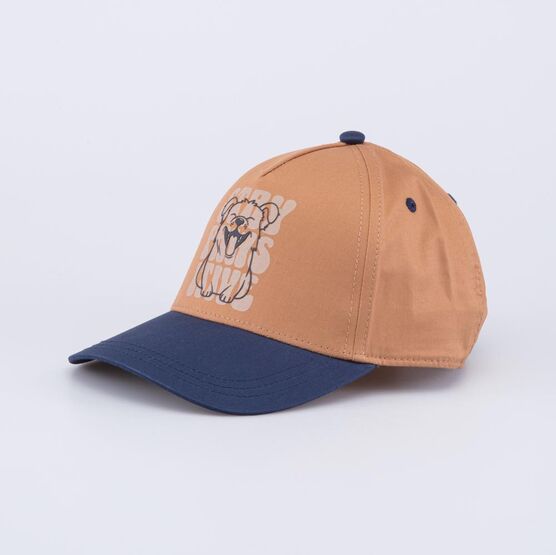 07709105-40 Кепка-бейсболка для мальчика Озорной щенок для мальчики синий,коричневый