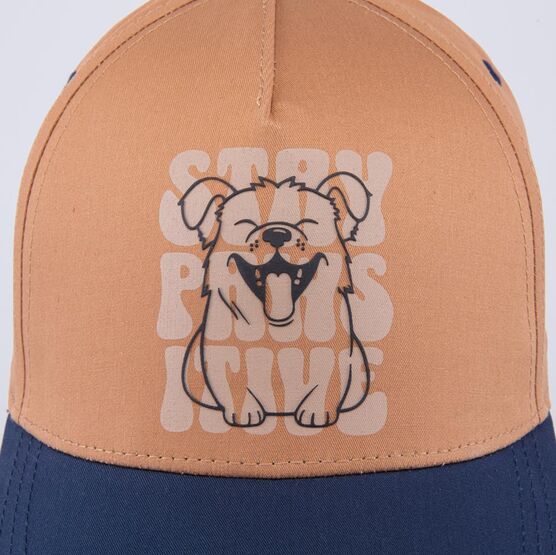 07709105-40 Кепка-бейсболка для мальчика Озорной щенок для мальчики синий,коричневый фото №5