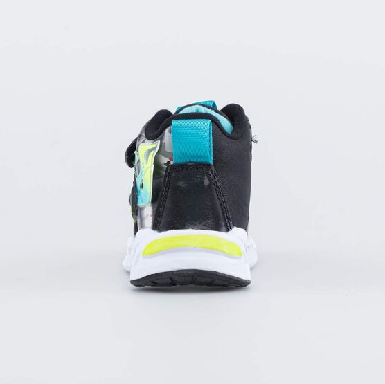 154014-32 Утепленные ботинки с LED-подсветкой для мальчики чер-сал фото №5