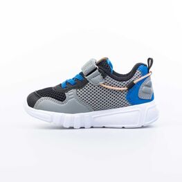 344354-12 Кроссовки с LED-подсветкой на подошве для мальчики чер-сер-син фото №2