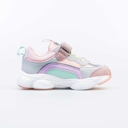 344346-71 Кроссовки для девочки роз-сер фото №2