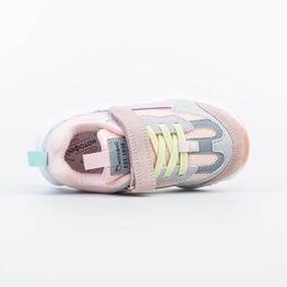 344346-71 Кроссовки для девочки роз-сер фото №4