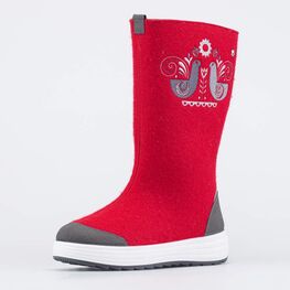 867125-41 Женские валенки с вышивкой для девочки красный