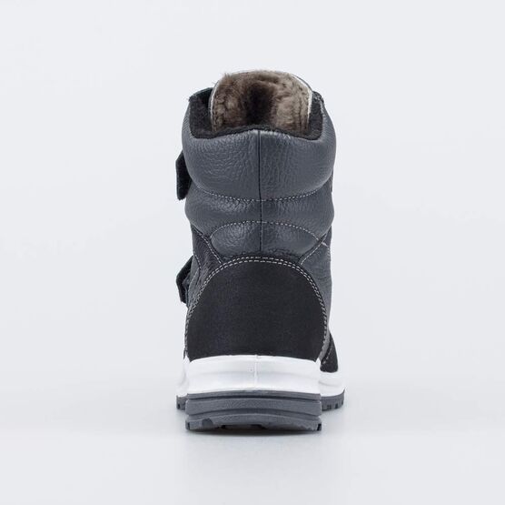 252121-59 Зимние ботинки на липучках для мальчики черный фото №5