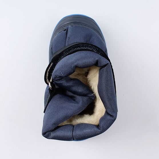 061011-45 Зимние сапожки-дутики синий для мальчики светло-синий фото №4